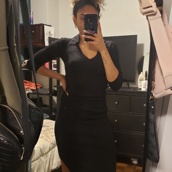 Midi length sweater dress - Picture 3 of 3